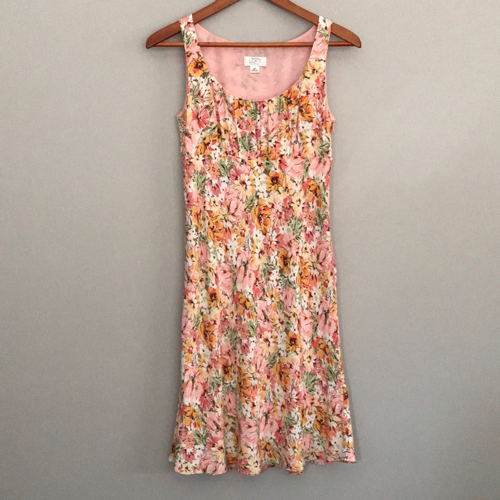 Ann Taylor Loft dress and sweater